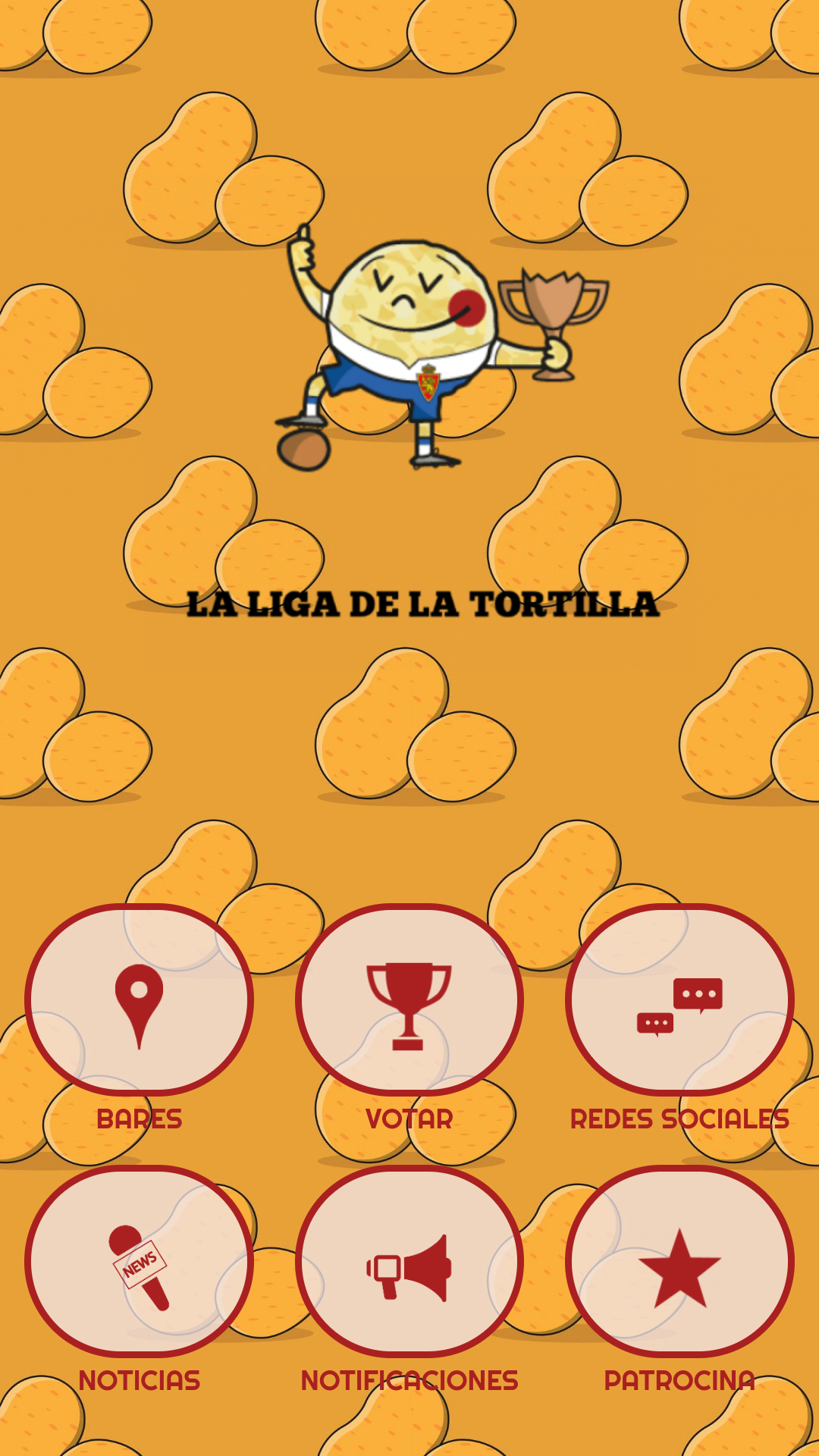 Aplicación oficial de la liga de la tortilla