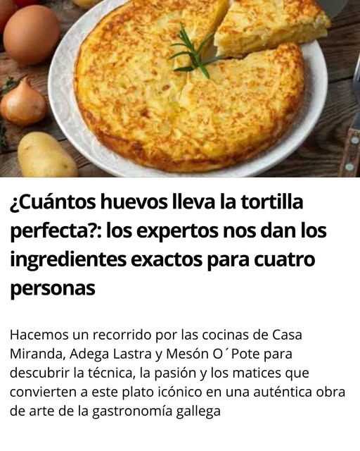 La tortilla de patata en Galicia
